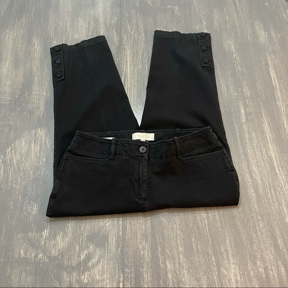Talbots Petites Black Curvy Capris 6P - Picture 4 of 7